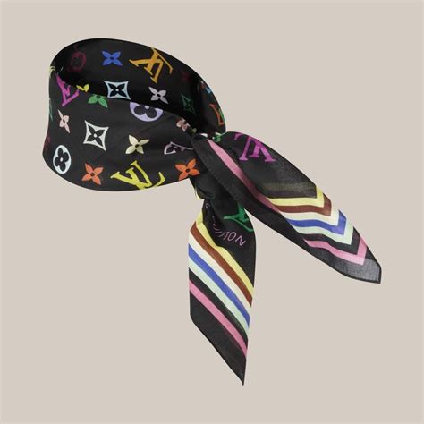 louis vuitton bandana on head|louis vuitton monogram bandana.